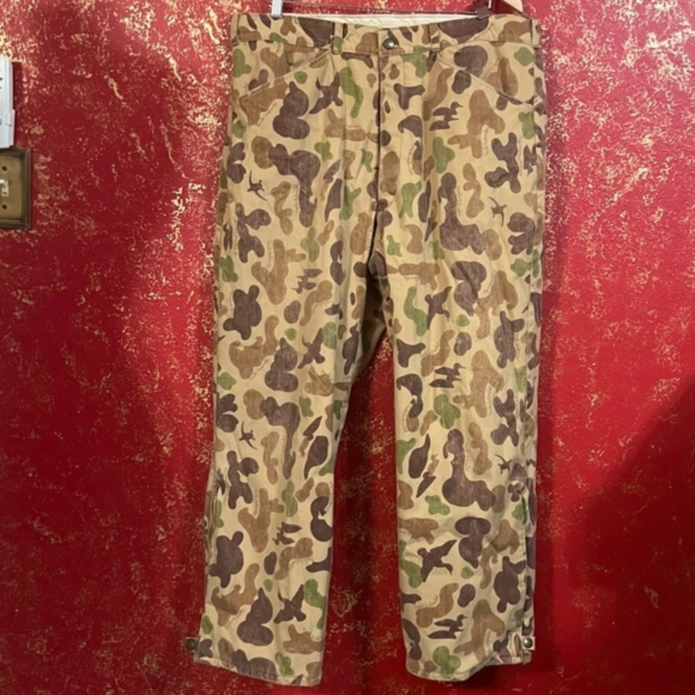 BOB ALLEN DUCK UNLIMITED Vintage Camouflage Hunting Pants 40X29 40